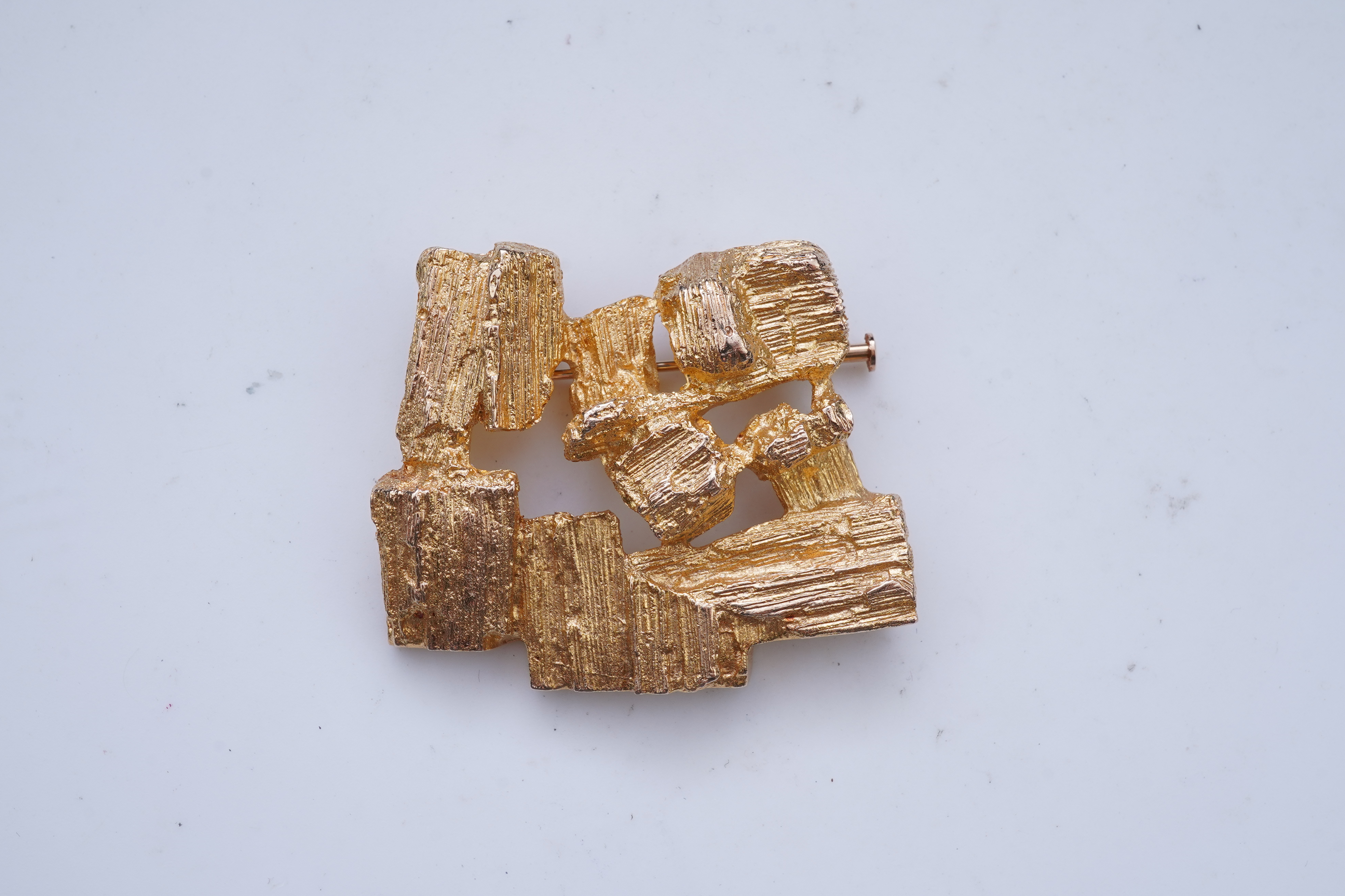 Björn Weckström, a gold brooch, 'Driftwood', Finland, circa 1971